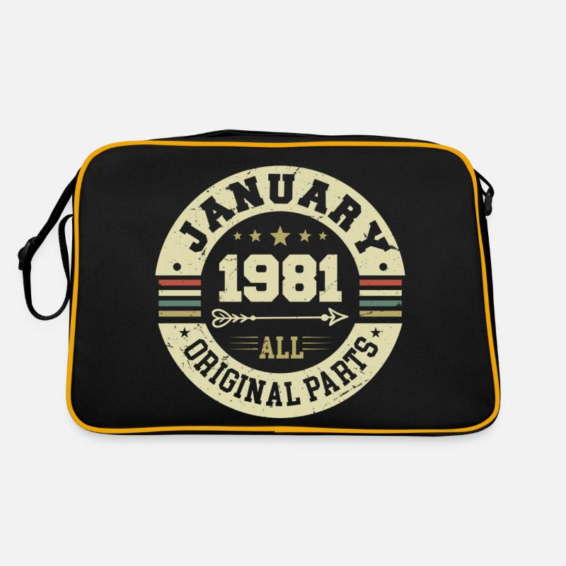 Janvier 1981 - Anniversaire en janvier 1981 Sac Retro