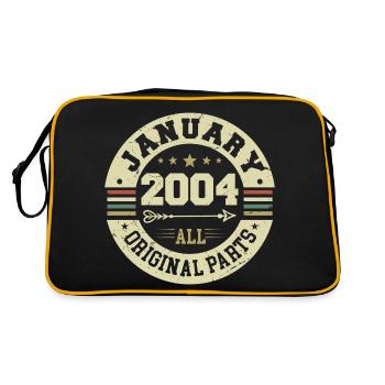January 2004 - Birthday in January 2004 - Retro Bag - black/gold - Back