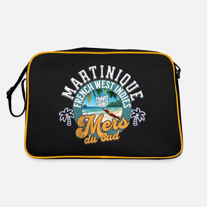 Mers du sud Martinique 1 - Sac Retro - noir/or