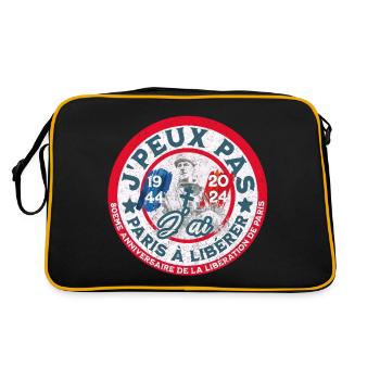 J peux pas j ai Paris à libérer 1944 2024 - Sac Retro - noir/or - Dos
