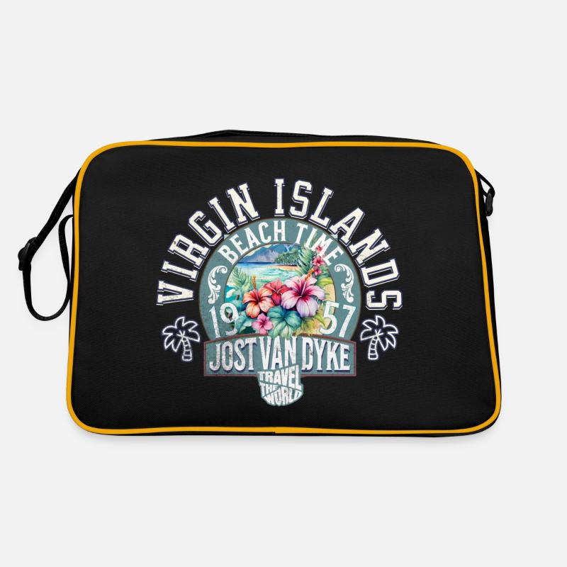 Beach time Virgin islands 2 Retro Bag