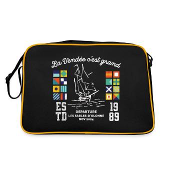 Vendée race around the globe - Retro Bag - black/gold - Back