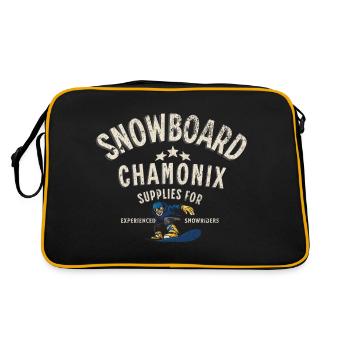 Chamonix snowboarding - Sac Retro - noir/or - Dos