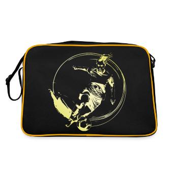 Footballeur Footballeur Femme - Sac Retro - noir/or - Dos