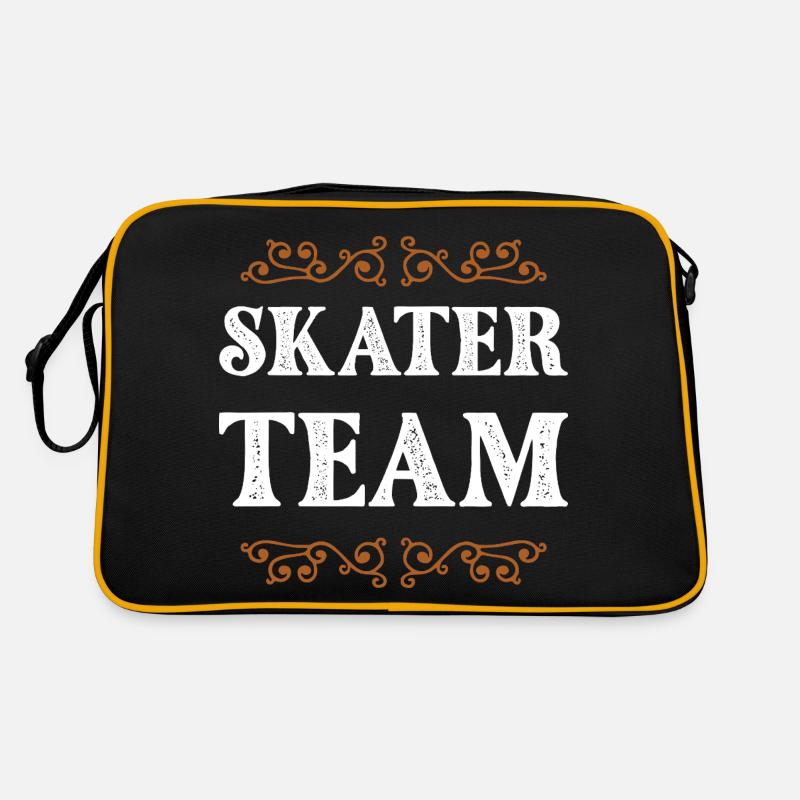 Skater Crew - Retro Tasche - Schwarz/Gold