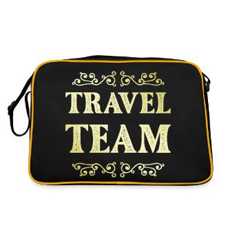 Travel Team - Retro Bag - black/gold - Back