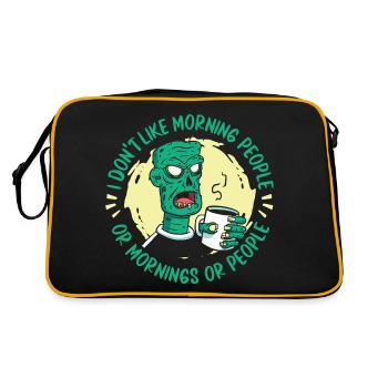 Zombie Monster Halloween - Retro Bag - black/gold - Back