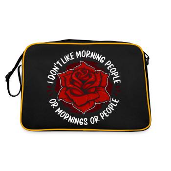 Rose Roses Rose Garden Jardinier - Sac Retro - noir/or - Dos