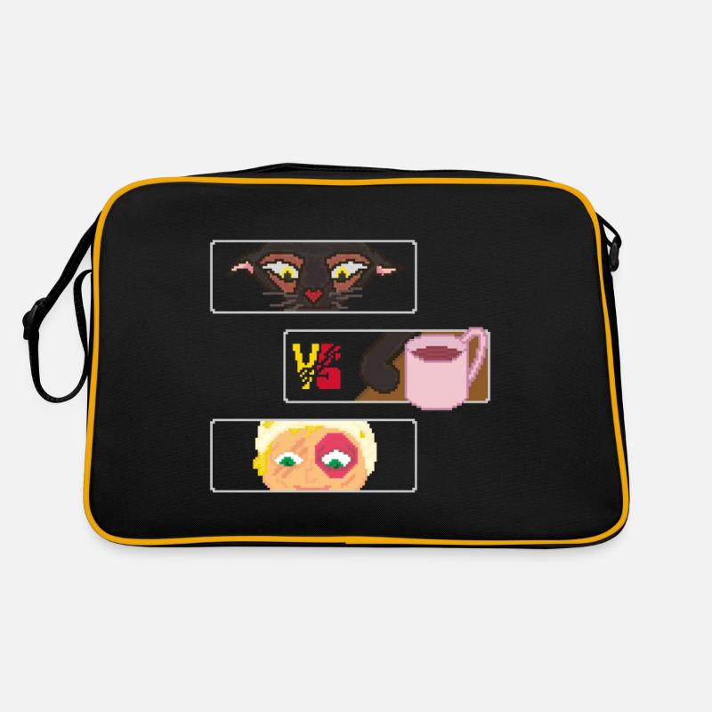 LA CURIOSITÉ - Sac Retro - noir/or