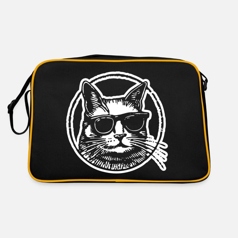 Chat Chats Chat Dame Chat Amoureux Chat Visage Sac Retro