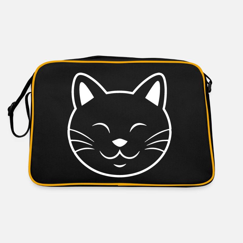 Chat Chats Chat Dame Chat Amoureux Chat Visage Sac Retro