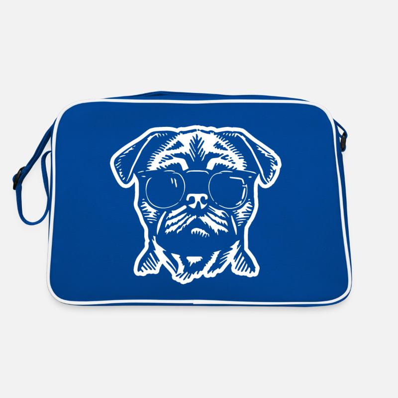 Pug Dog Retro Bag