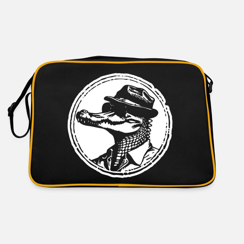Crocodile Alligator Sac Retro