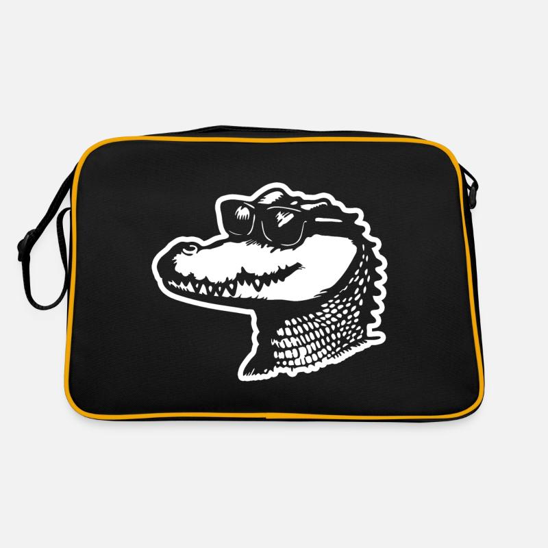 Crocodile Alligator Sac Retro