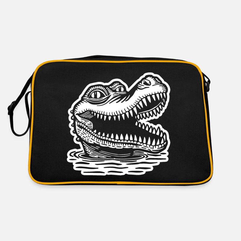 Crocodile Alligator Sac Retro