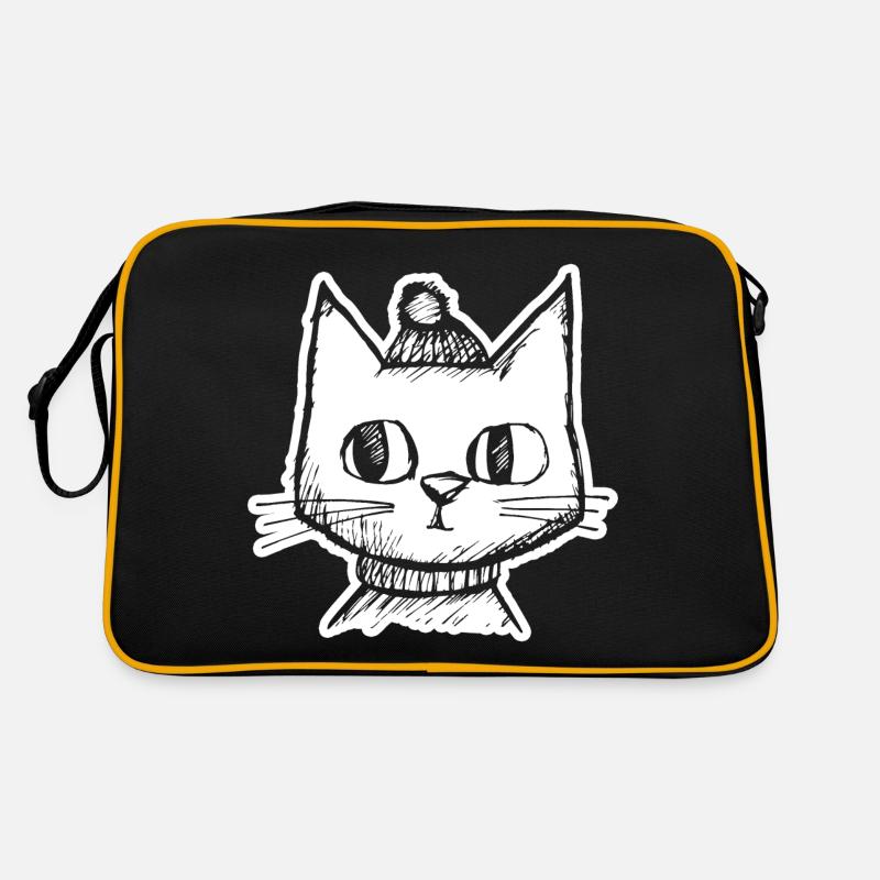 Chat Chats Visage de chat Sac Retro