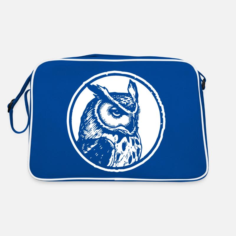 Eule Eulen Vogel Retro Tasche