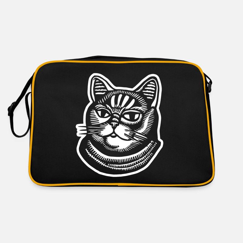 Chat Chats Visage de chat Sac Retro