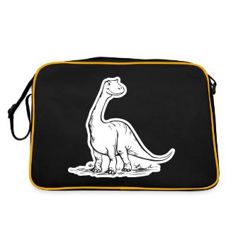 Dinosaure Dino - Sac Retro - noir/or - Dos