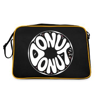 Donut - Cool Donut Logo - Sac Retro - noir/or - Dos