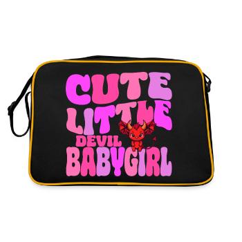 Babygirl - Cute Little Babygirl Devil - Retro Bag - black/gold - Back