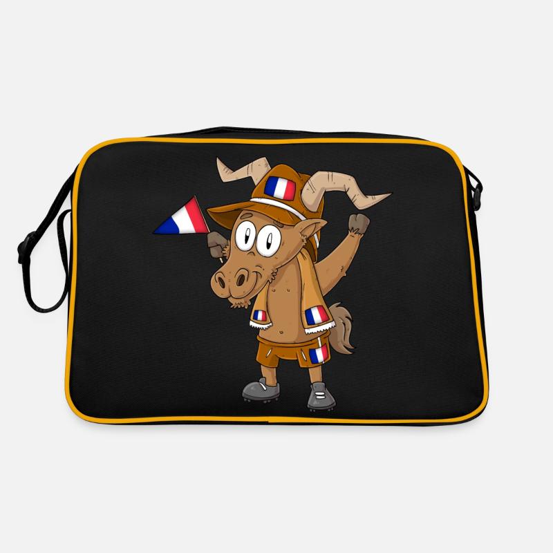 Frankreich Steinbock Fan Retro Tasche