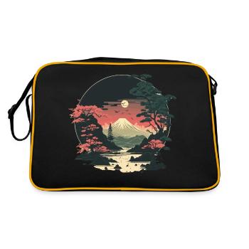 Mont Fuji - Sac Retro - noir/or - Dos