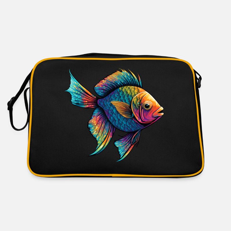 Poisson coloré Sac Retro