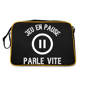 jeu en pause - Sac Retro - noir/or - Dos
