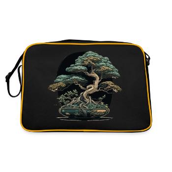Perfect Bonsai - Retro Bag - black/gold - Back