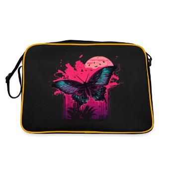 Papillon à l’heure sombre - Sac Retro - noir/or - Dos