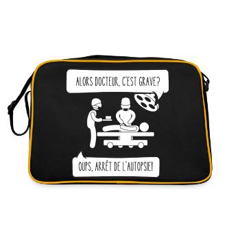 alors docteur c'est grave - Sac Retro - noir/or - Dos