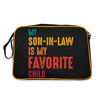 Mon gendre est mon enfant préféré - Sac Retro - noir/or - Dos
