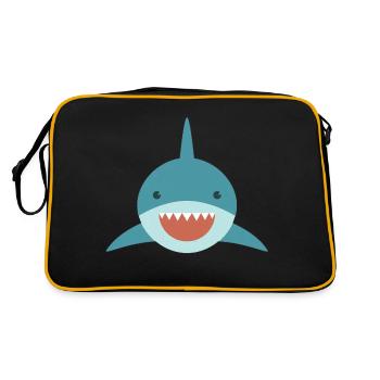Mignon requin - Sac Retro - noir/or - Dos