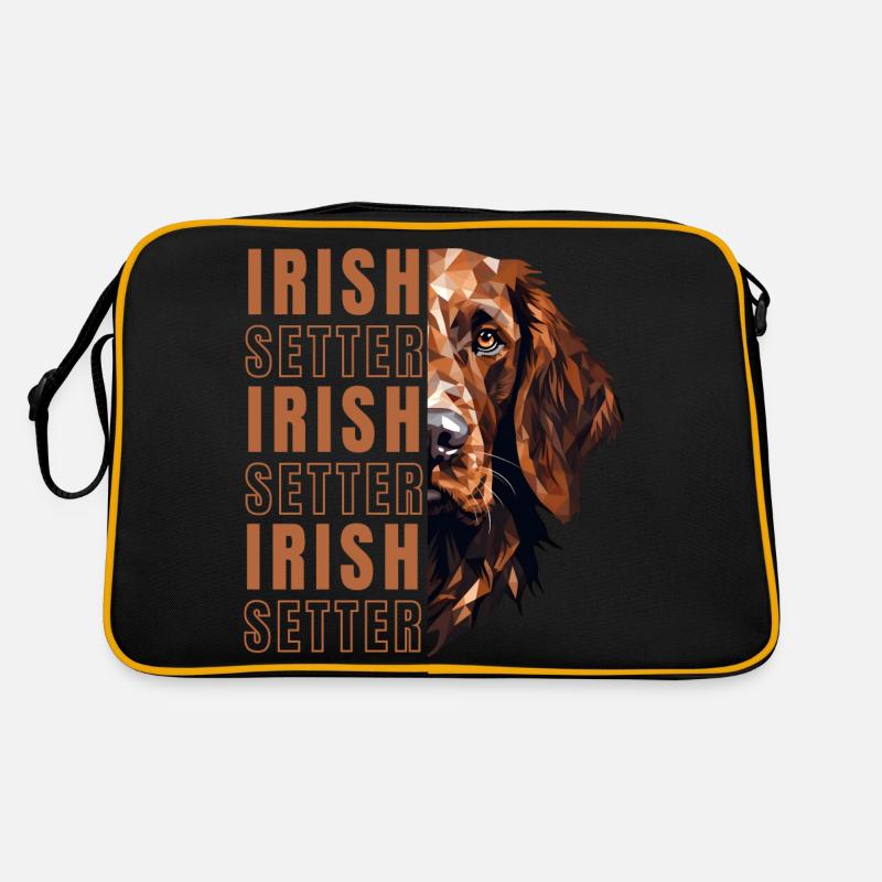 Irish Setter Lover Geometry Retro Bag