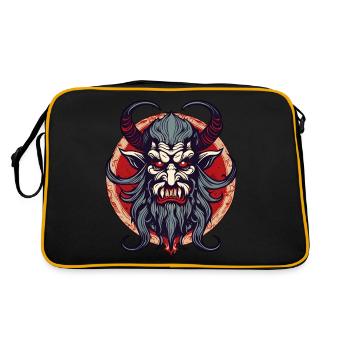 Krampus / Tradition / Culture / d’hiver - Sac Retro - noir/or - Dos
