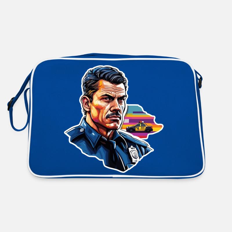 Polizei / Einsatz / Beruf / Job / Einsatzkräfte Retro Tasche