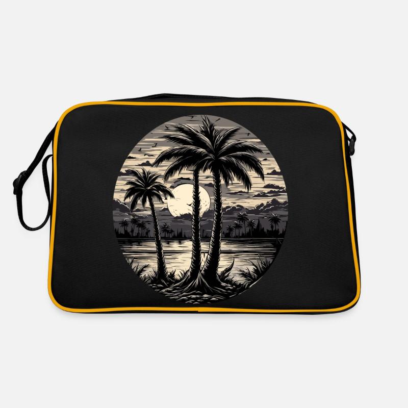 Plage / Île / Vacances / Été / Soleil / Mer Sac Retro