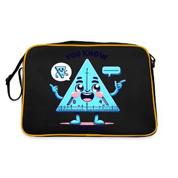 L’angle de la règle triangulaire sur le plaisir - Sac Retro - noir/or - Dos