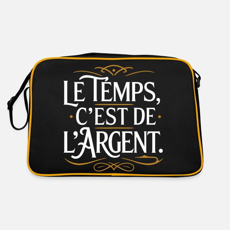 Le temps, c'est de l'argent Sac Retro