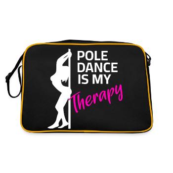 Dancing Pole Dance Pole Dance Pole Dance Dance Class - Retro Bag - black/gold - Back