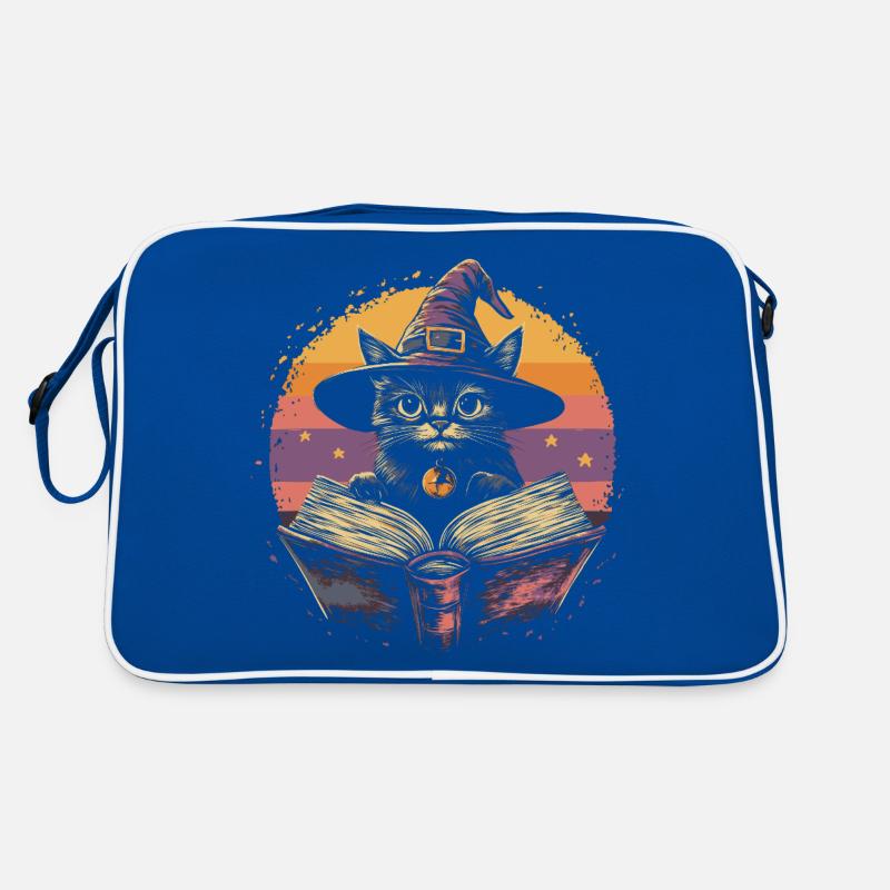 Chat mignon sorcière Halloween Sac Retro