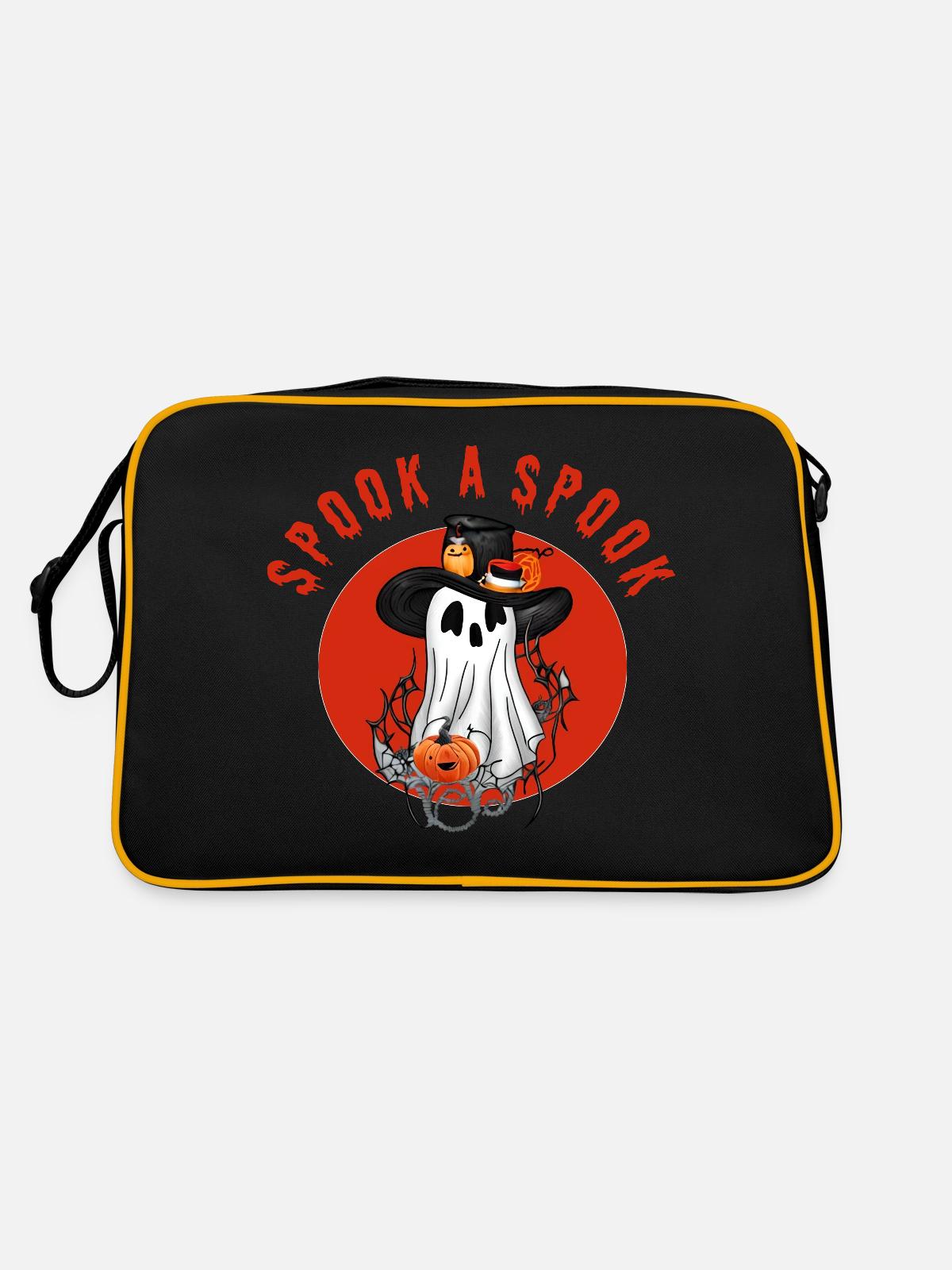 Spook a Spook! - Retro Bag - black/gold - Back