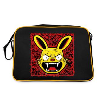 Lapin en colère - Sac Retro - noir/or - Dos