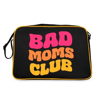 Club des mauvaises mamans - Sac Retro - noir/or - Dos