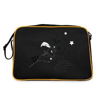 El Zozio Vogel-Poet - Retro Tasche - Schwarz/Gold - Hinten