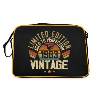 Vintage 1983 Retro 1983 Birthday Gift - Retro Bag - black/gold - Back