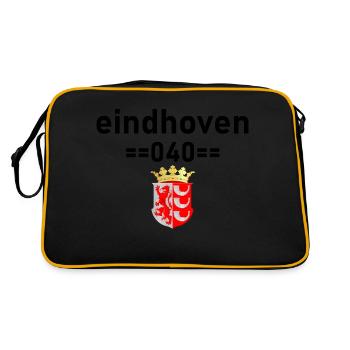 eindhoven 040mit waffe eindhoven - Retro Tasche - Schwarz/Gold - Hinten