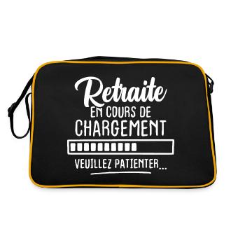 Retraite en cours de chargement veuillez patienter - Sac Retro - noir/or - Dos