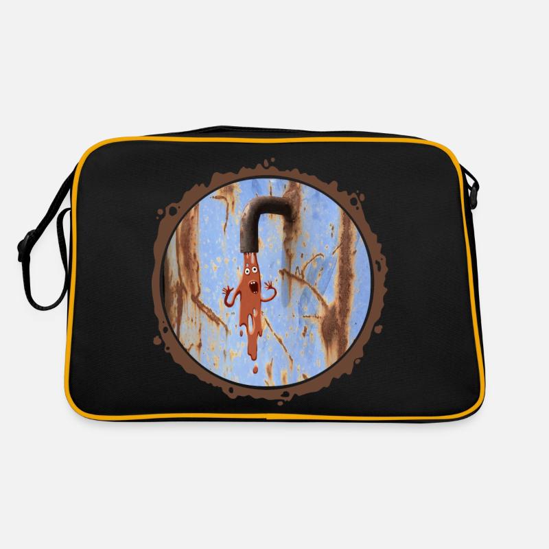 Slime monster with a rusty edge Retro Bag